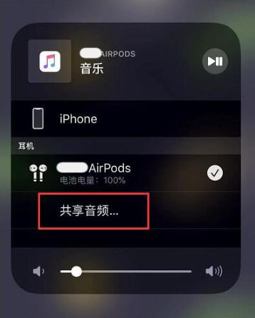 园林办事处苹果14音频维修点分享iPhone14音频共享设置方法 