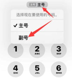 园林办事处苹果14维修店分享iPhone 14 Pro Max使用副卡打电话的方法 